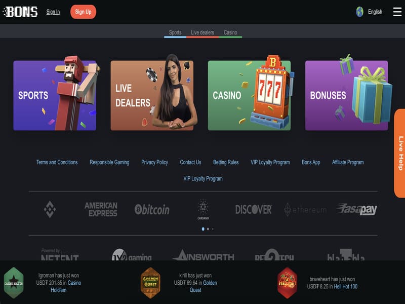 Playing Aviator at Bons Online Casino