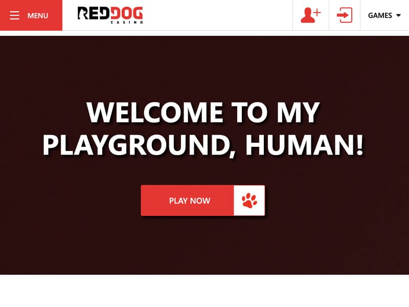 With your Red Dog Casino account funded