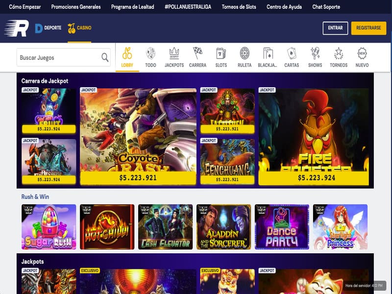 Rushbet Online Casino may offer